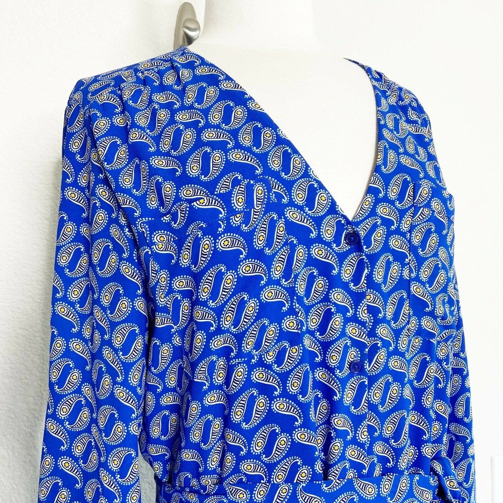 Express | Roll Tab Button Down Belted Maxi Dress - image 4